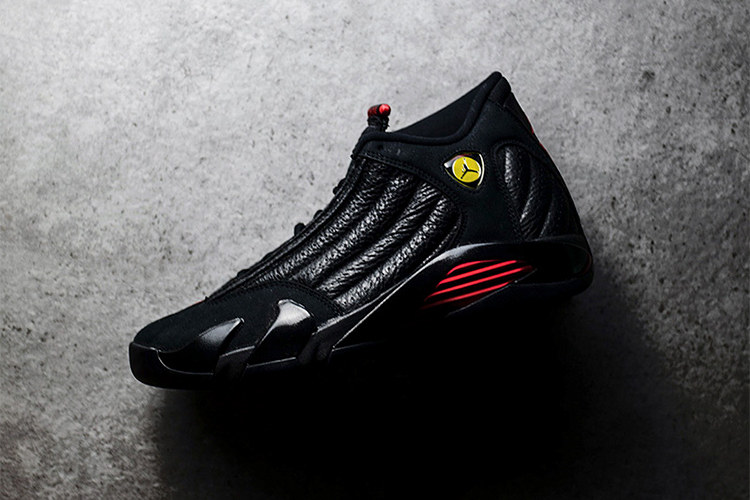 明朗体育 air jordan 14 og 乔14 最后一投 aj14 黑红487471-003