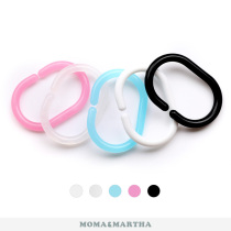 M merma C type black shower curtain adhesive hook shower curtain ring shower curtain accessories shower curtain semi-transparent white C Hook