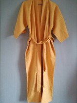 80s natural linseed silk mens pajamas kimono casual clothes gown gown oversized robe shirt height 185cm special price