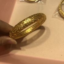 Everyones altar jewelry ancient method auspicious Ruyi retro bracelet hollow bracelet jewelry full gold 999