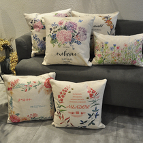 Minimalist modern linen fabric Pillow Sofa Back back to the office Chair Padded Waist Cushion Car Seat Backrest