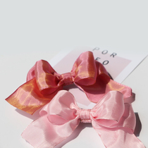 Butterfly Cymbidium German DIY handmade ribbon 40mm double-sided gradient star-like glossy bow material