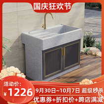 Outdoor marble laundry pool outdoor stone laundry basin courtyard home granite sink with washboard integrated