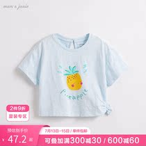 Mark Jenny 2022 Baby Summer Clothing Girl Short Sleeve T-Shirt Children Summer Blouse 212302