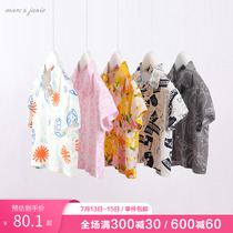 Mark Jenny 2022 Summer clothes new men and women slim fit air conditioning short sleeve shirt child shirt 220717