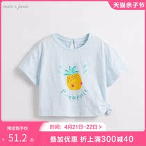 Mark Jenny 2022 Baby Summer Clothing Girl Short Sleeve T-Shirt Children Summer Blouse 212302