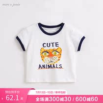 Mark Jenny 2022 Baby summer fit boy printed pure cotton short sleeve T-shirt child blouse 212359