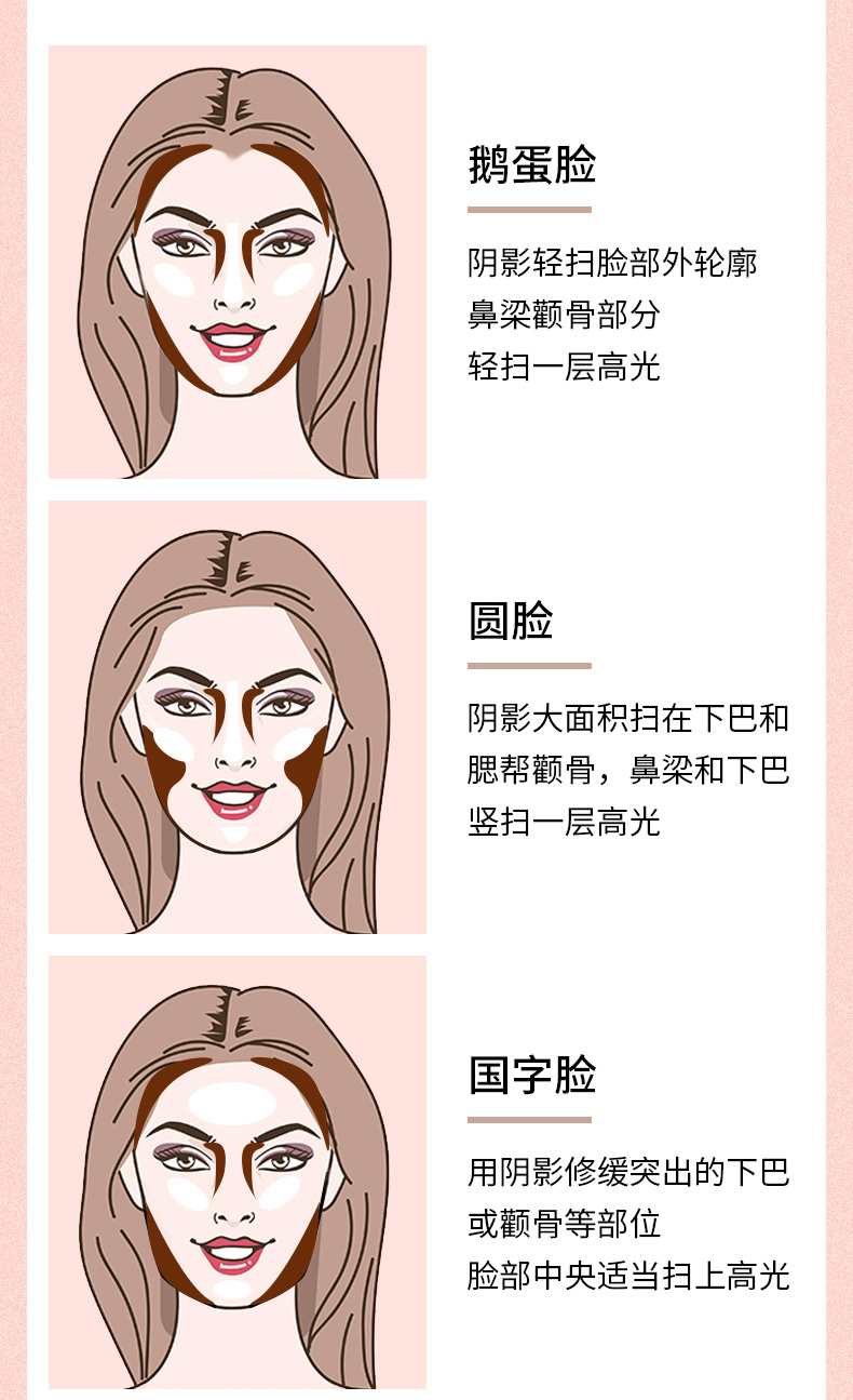 玛丽黛佳高光腮红阴影修容一体粉盘 鼻影提亮肤色彩妆