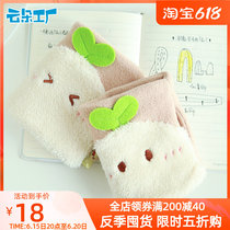 Cloud Dot Factory Original Cute Little Gloves Girls Winter Thickening Half Finger Glove Dew Finger Glove Holiday Gift