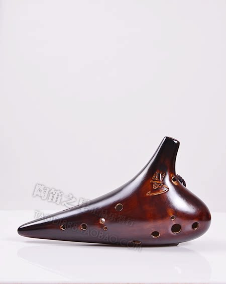 【子雷千年风雅同款】正品风雅12十二孔中音af调薰烧专业演奏陶笛_7折