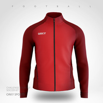 ORKY Wokai football training clothing long sleeve new spring and autumn team group buying coat mens customized adult sportswear