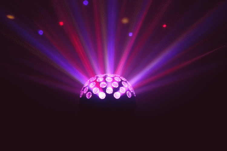 led声控水晶魔球旋转彩灯 ktv酒吧溜冰场激光灯七彩舞台灯光