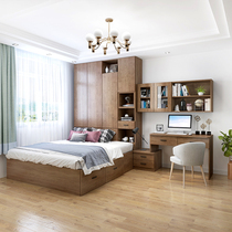 Custom plate bed Multi-function tatami bed Wardrobe one-piece bed Childrens bed cabinet combination bed Small apartment type save space
