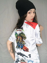 COOLFISH wild line Tao Golua clothing fishing short sleeve outdoor ice silk fishing sunscreen clothing fishing cool white