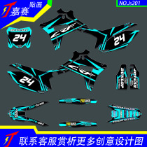 Bozol Guizun Extreme Pirates M3M4M5M6M7M8T9 off-road motorcycle decals version flower stickers custom