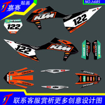 19 20 21 years KTM 300EXC SXF XCF Hengjian 250 grams wei si K16 K18 decals sticker sticker