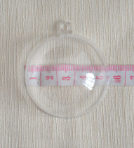 5CM Christmas ball Transparent Hollow ball Plastic round ball Creative Christmas decoration hanging ball