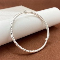 999 pure silver bracelet female young style Hammer Print HAND SILVER BRACELET ZINS SMALL CROWDDESIGN SUPERIOR FEEL FOOT SILVER