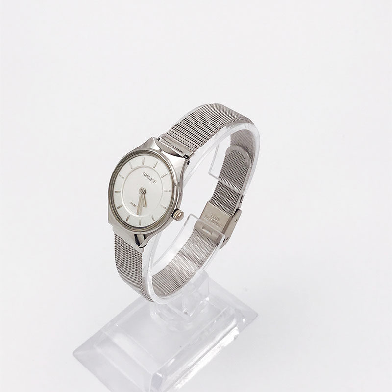 garland精品绝版钢带金银库存薄款两针复古经典手表石英女表_7折现价