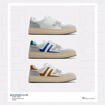 Japanese original shoes niche design color combination thick bottom low-top Korean casual board shoes mens moral training shoes trendy shoes mens shoes