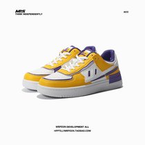 Huili ow joint name cherry blossom peaches ripe small dirty orange aj Air Force One shoe couple low-top shoes female mens shoes