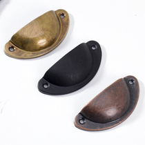 Antique retro shell iron handle drawer Chinese European American small hand hand hand Chinese medicine cabinet Ming and Qing Dynasty