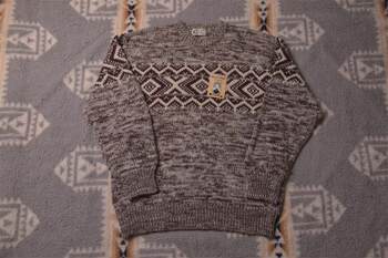 ຈັດສົ່ງຟຣີອາເມຣິກາ cowichan Popfer Island wool retro ຊົນເຜົ່າ snow handle cardigan woolen sweater hatt2720