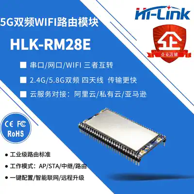 RM28E5 8G2 4G dual-band wireless network port serial port WIFI communication module long-distance sending and receiving data