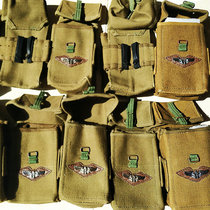 Canvas belt bag film and television props World War II US army canvas belt bag outdoor belt bag