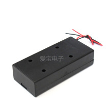 18650 2-cell series battery box with cover 7 4V battery box fully enclosed with switch 18650 lithium battery compartment