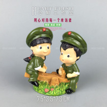 RW233 emulation character model camarage love childhood memories of the men and women over the family home stilts and stilts