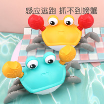 Cute big crab Children play water swimming bath beach toys Men and women baby baby bath fun companion