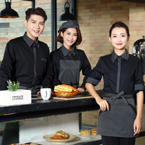 Hotel waiter overalls short sleeve catering fast food restaurant hotel hotpot restaurant coffee shop tooling uniform summer clothing