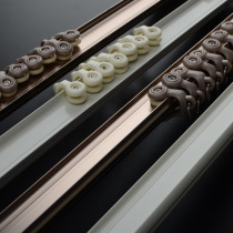 Zhishang aluminum alloy good bending rail balcony bedroom window Top installation side installation silent curved corner track double track installation