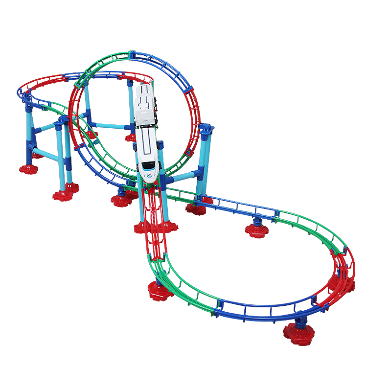 rail train toys 托马斯小火车套装电动高铁动车多层轨道车过山车益智