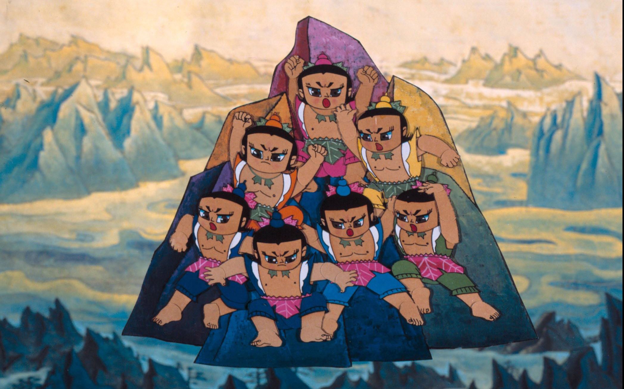 1. 《葫芦兄弟》 "葫芦娃,葫芦娃,一根藤上七朵花.