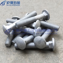 Hot-dip galvanized hot-dip galvanized carriage half-round head square neck bolt screw bridge screw