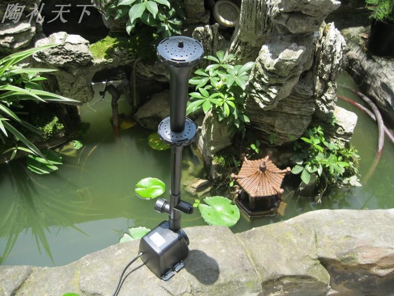 鱼池循环花园增氧造景喷泉泵鱼池迷你大型流水户外庭院摆件雾水泵