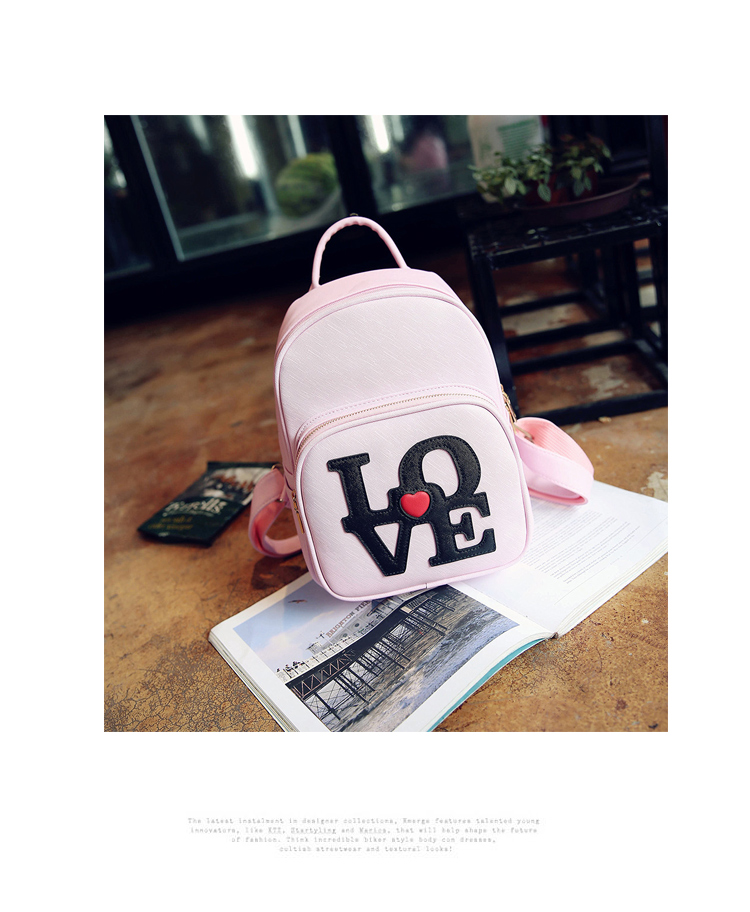 紀梵希love系列雙肩包 新款韓版LOVE淑女雙肩包PU背包2020可愛學生書包時尚女包包旅行袋 紀梵希表