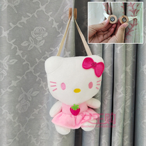 Magnet Curtain Buckle Cartoon Strap Tie Rope Tie Rope Decorated KT Cat Pink House Soft Clothing Line Door Curtain Han Style Containing