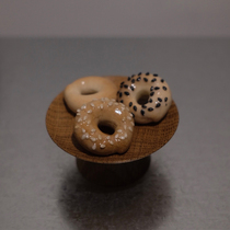 Sesame bagel magnet magnet refrigerator sticker mini bread