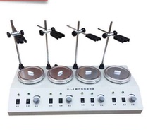 Experimental HJ-4A HJ-4B four-connection magnetic heating agitator Digital display 4-connection magnetic agitator separate speed control