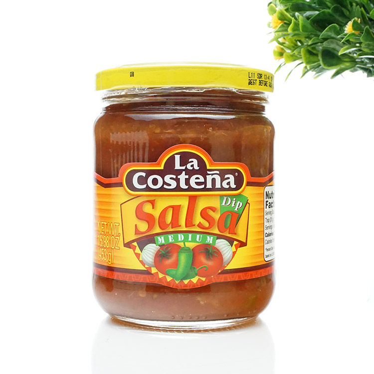 墨西哥进口乐口泰休闲沾酱 莎莎酱 salsa sauce 中辣 瓶装453g_7折