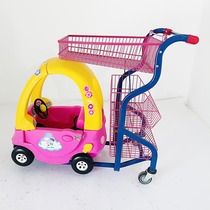 Supermarket multi-layer children's shopping car children's car modeling supermarket children's shopping car trolley