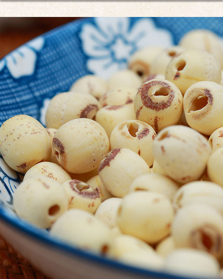 小川农家店 磨皮白莲子干货 新货去芯散装湘莲无心莲子米250克