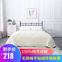 Nine silk pure 100% cashmere quilt Spring and autumn and winter quilt thickened pure wool quilt core cotton wedding summer cool quilt custom