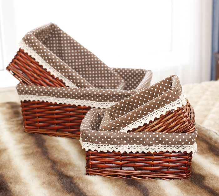 Купить Корзинка для хранения Бесплатная доставка плетеная из ротанга ...