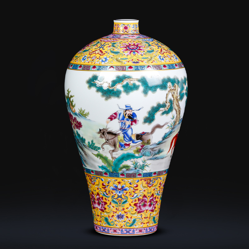 Jingdezhen ceramics vase under the archaize Xiao Heyue Han Xinmei bottles of the sitting room of Chinese style household adornment furnishing articles