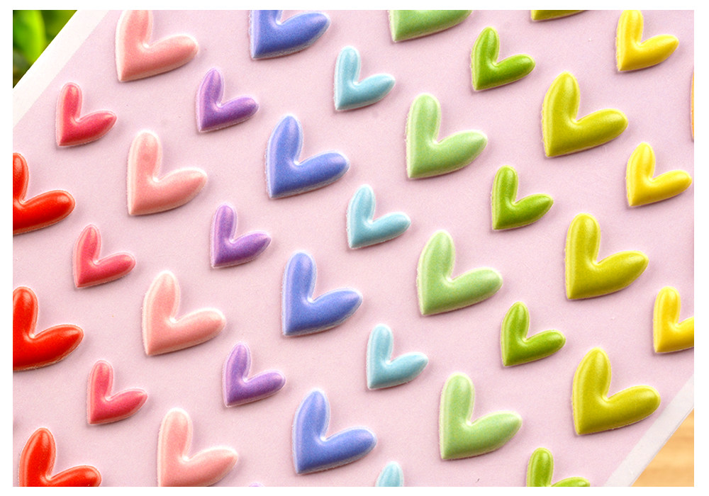 星星五角星立体桃心儿童玩具爱心3d泡泡贴画广东省幼儿园无小贴纸