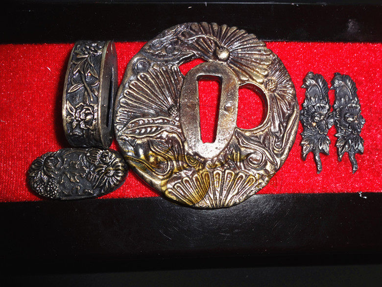 新款仿古铜装具龙泉宝剑精品铜刀镡/装具配件套装款未开刃